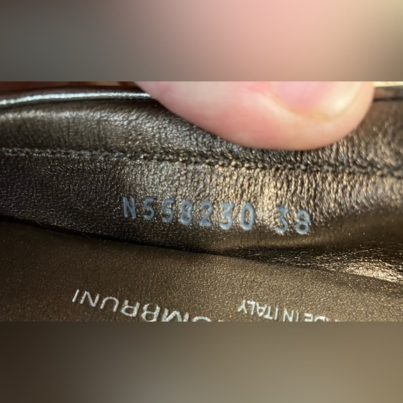 AGL Monika Cap Toe Ballet Flats Copper & Patent Leather Buckle Accent Sz 38/Us 8 - Picture 9 of 13